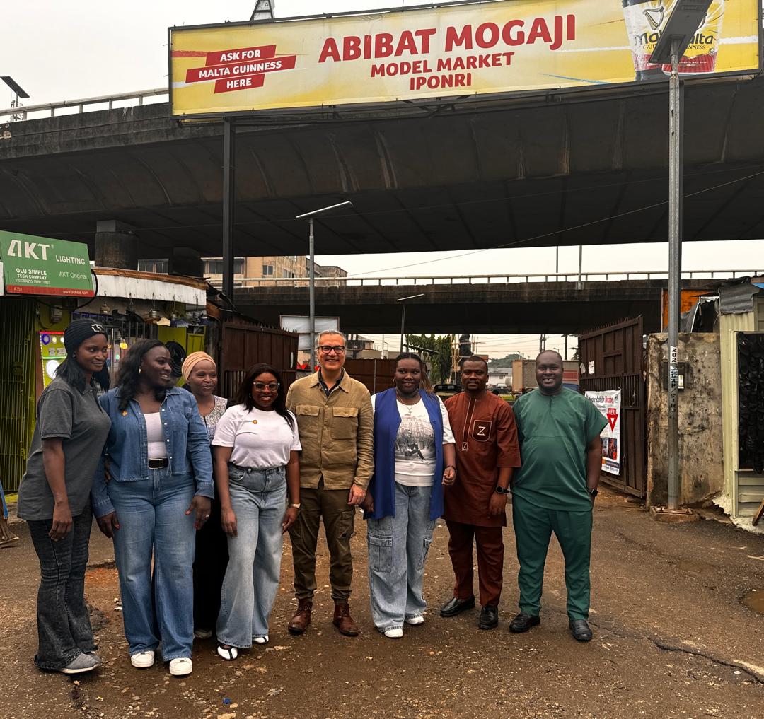 SOLAD hosts Stefano Marguccio- SEFORALL Deputy CEO at Iponri Market, Lagos, Nigeria